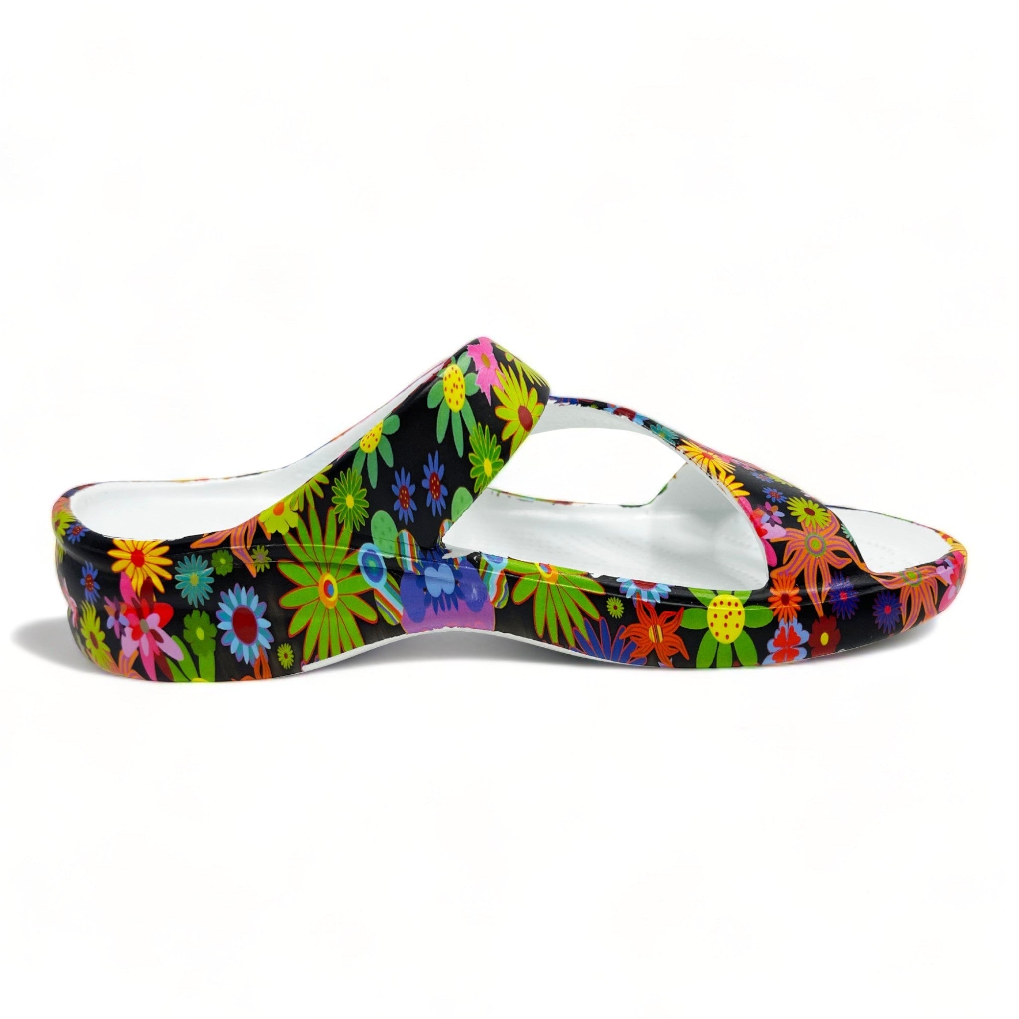 DAWGS Women's PAW Print Z Sandals - Flower Child