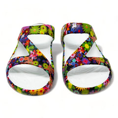 DAWGS Women's PAW Print Z Sandals - Flower Child