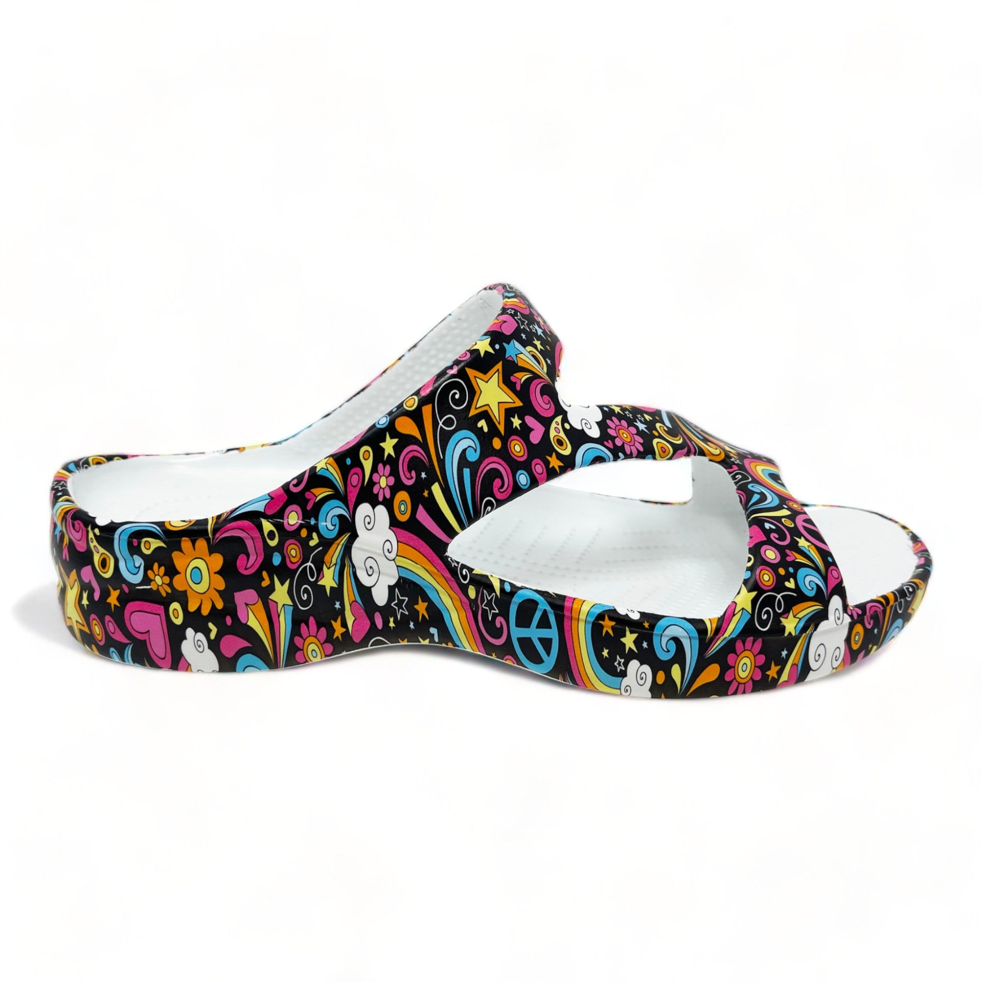 DAWGS Women's PAW Print Z Sandals- Feelin' Groovy