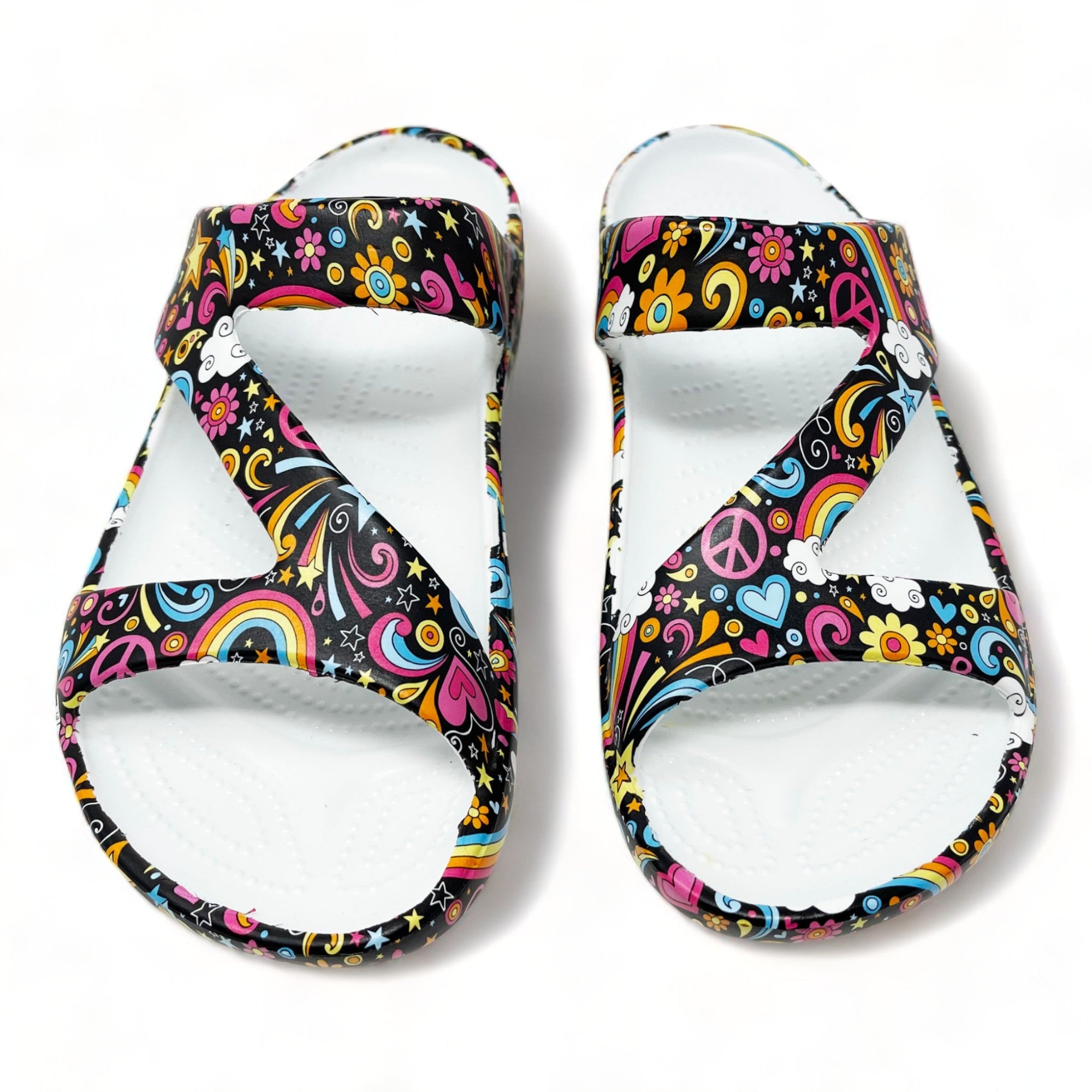 DAWGS Women's PAW Print Z Sandals- Feelin' Groovy