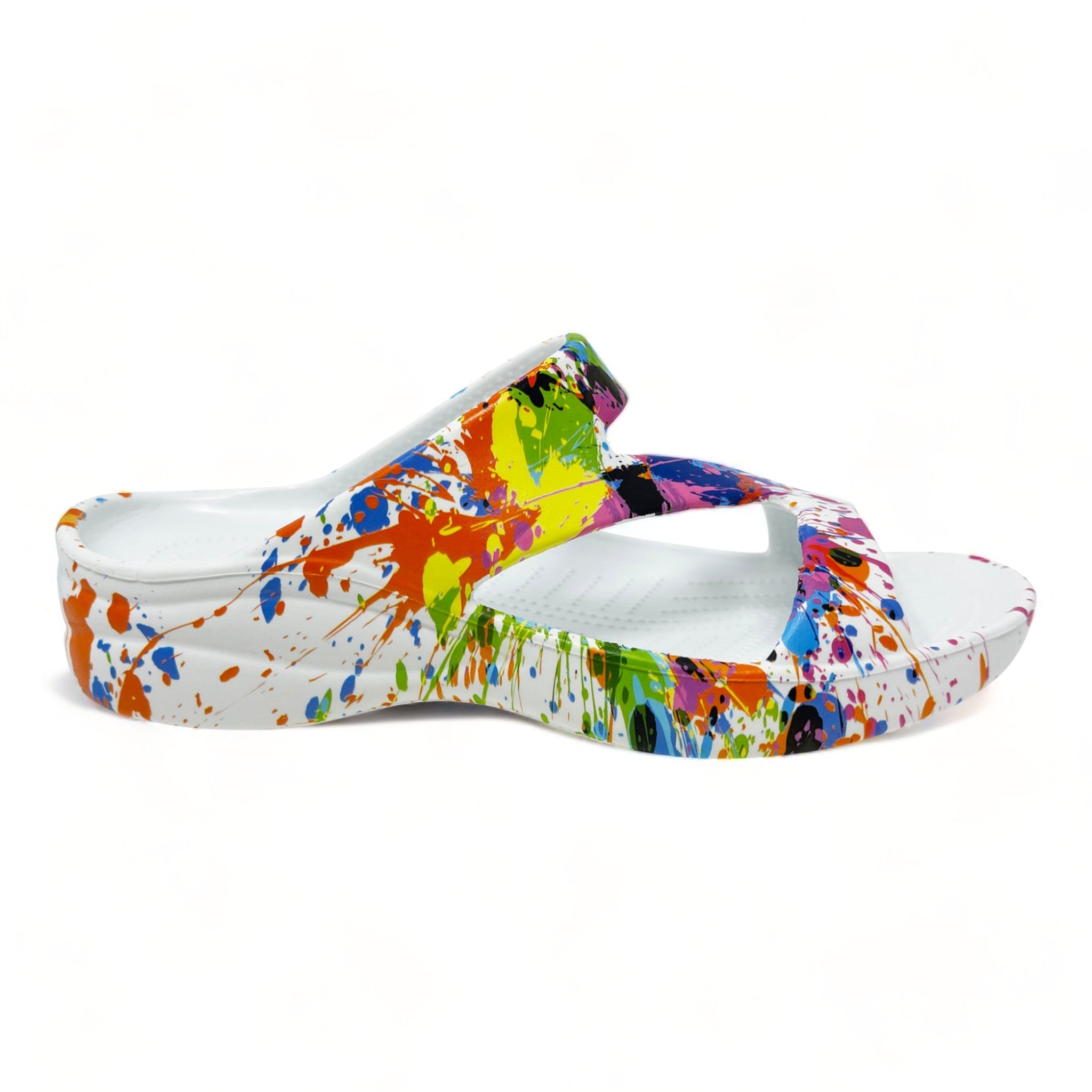 DAWGS Women's PAW Print Z Sandals - Artist Palette