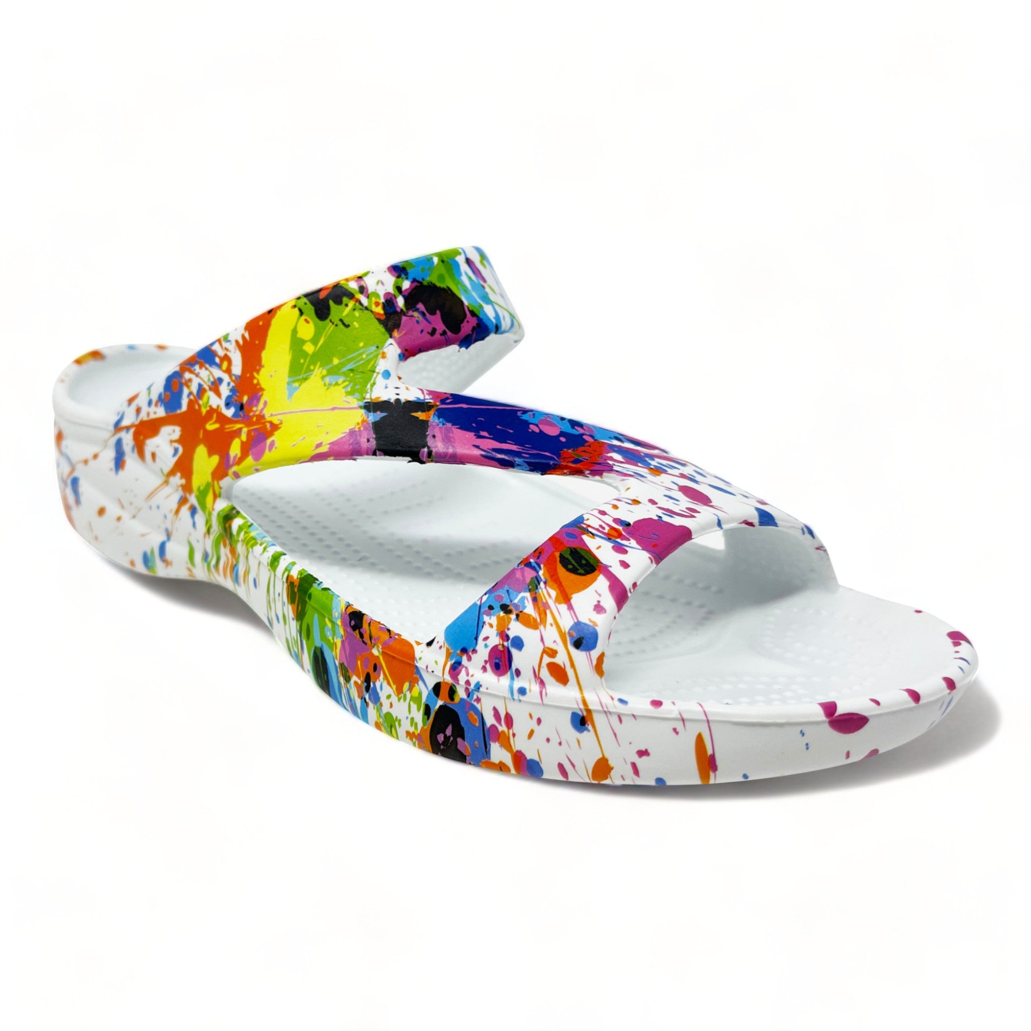 DAWGS Women's PAW Print Z Sandals - Artist Palette