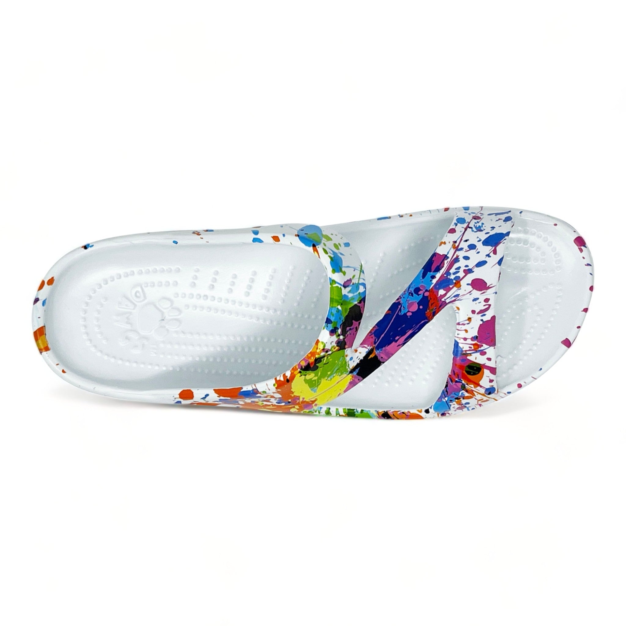 DAWGS Women's PAW Print Z Sandals - Artist Palette