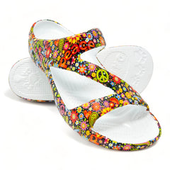 DAWGS Women's PAW Print Z Sandals - Peace Out