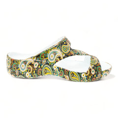 DAWGS Women's PAW Print Z Sandals - Paisley Gold