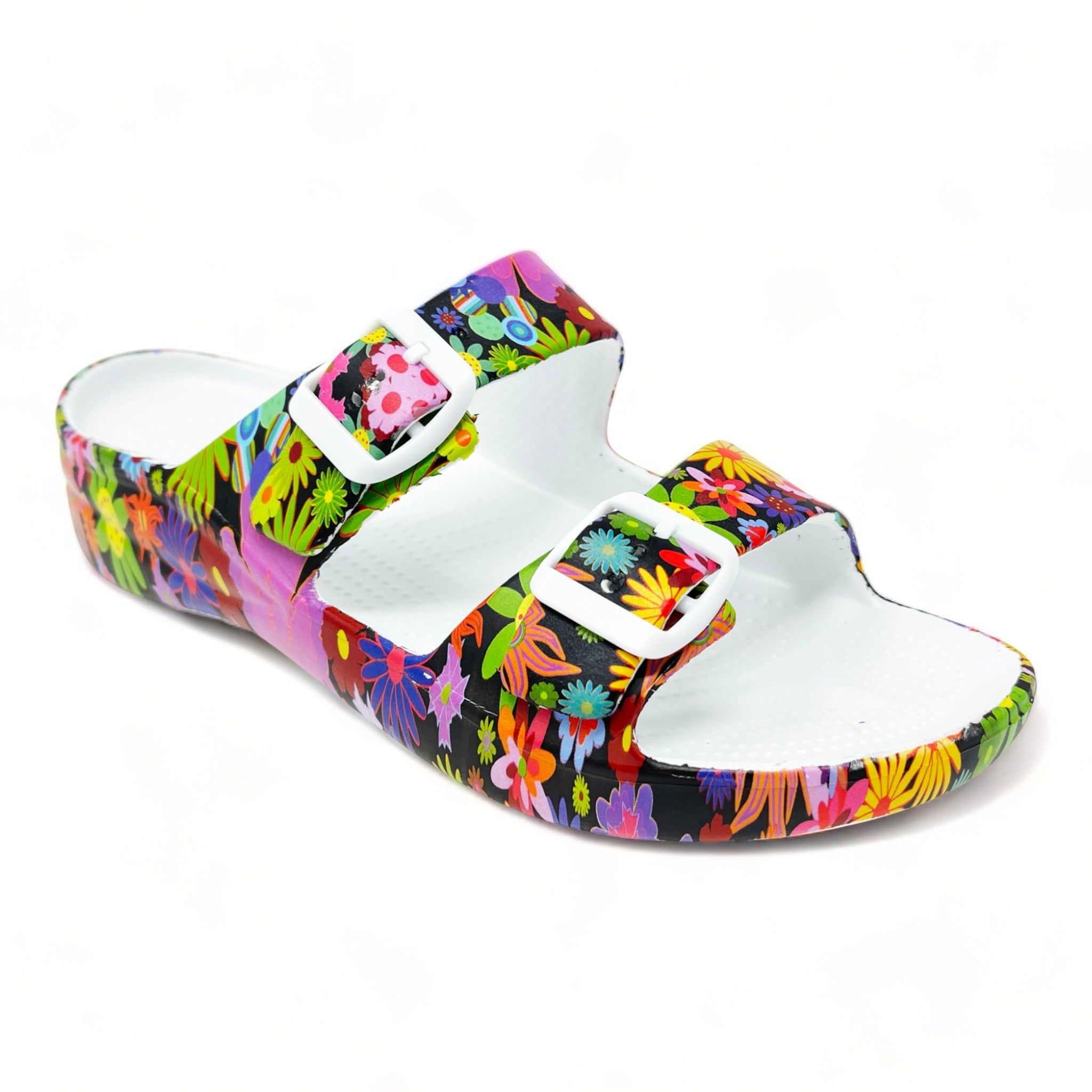 DAWGS Women's PAW Print Adjustable 2-Strap Sandals - 4 Patterns