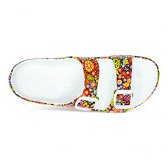 DAWGS Women's PAW Print Adjustable 2-Strap Sandals - 4 Patterns