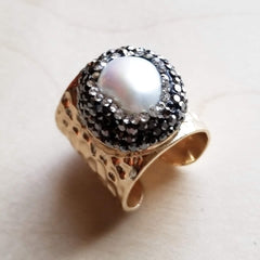 Freshwater Pearl Cuff Ring