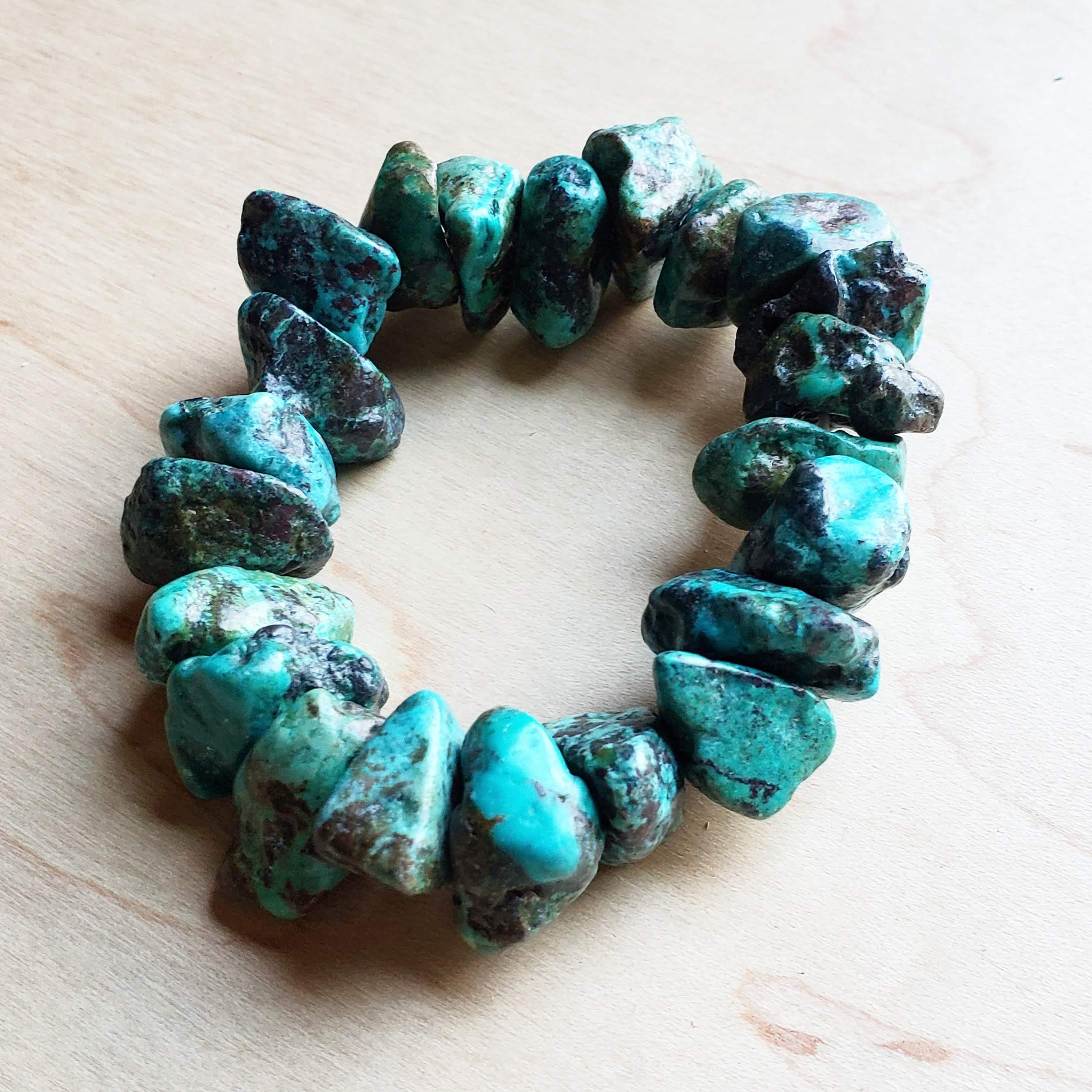 Chunky Genuine Natural Turquoise Bracelet