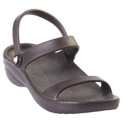 DAWGS Women's 3-Strap Sandals - Dark Brown