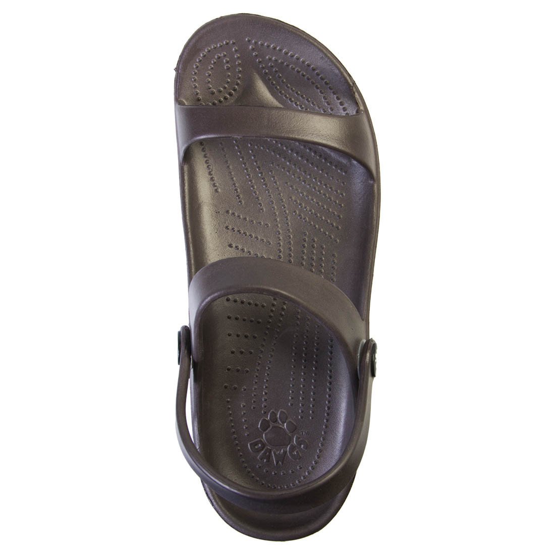 DAWGS Women's 3-Strap Sandals - Dark Brown