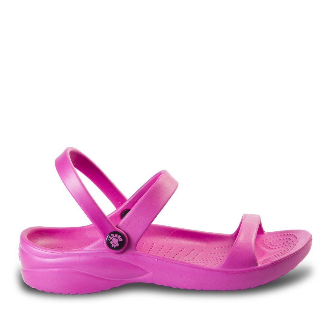 DAWGS Women's 3-Strap Sandals - Hot Pink